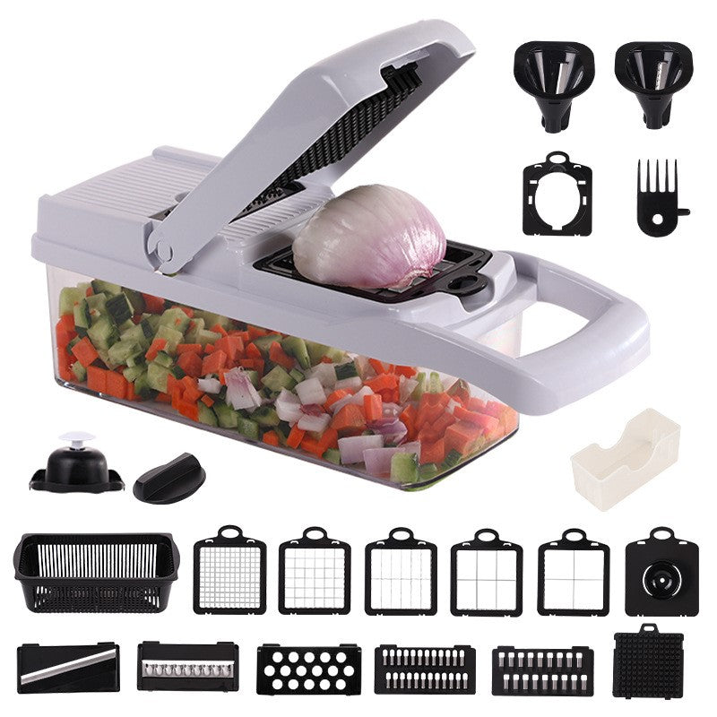 SHOWLU FASHION STORE Japanese-style multifunctional kitchen shredder for food preparation, showcasing its compact design and sharp blades.