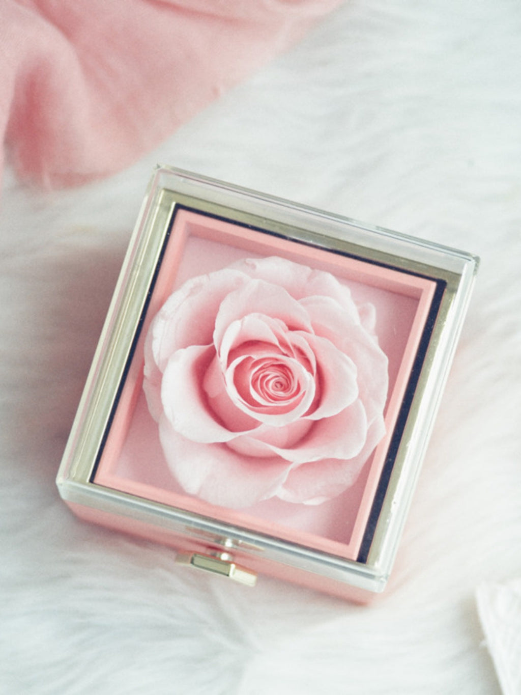 Showlu Proposal Ring Box from SHOWLU FASHION STORE, elegant jewelry case for Qixi girlfriend proposal or special occasions.