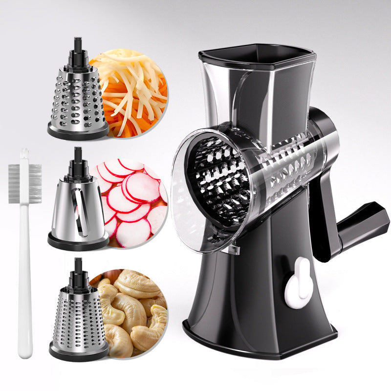 Showlu Multi-Functional Vegetable Cutter and Slicing Set with various blades for dicing and slicing vegetables.