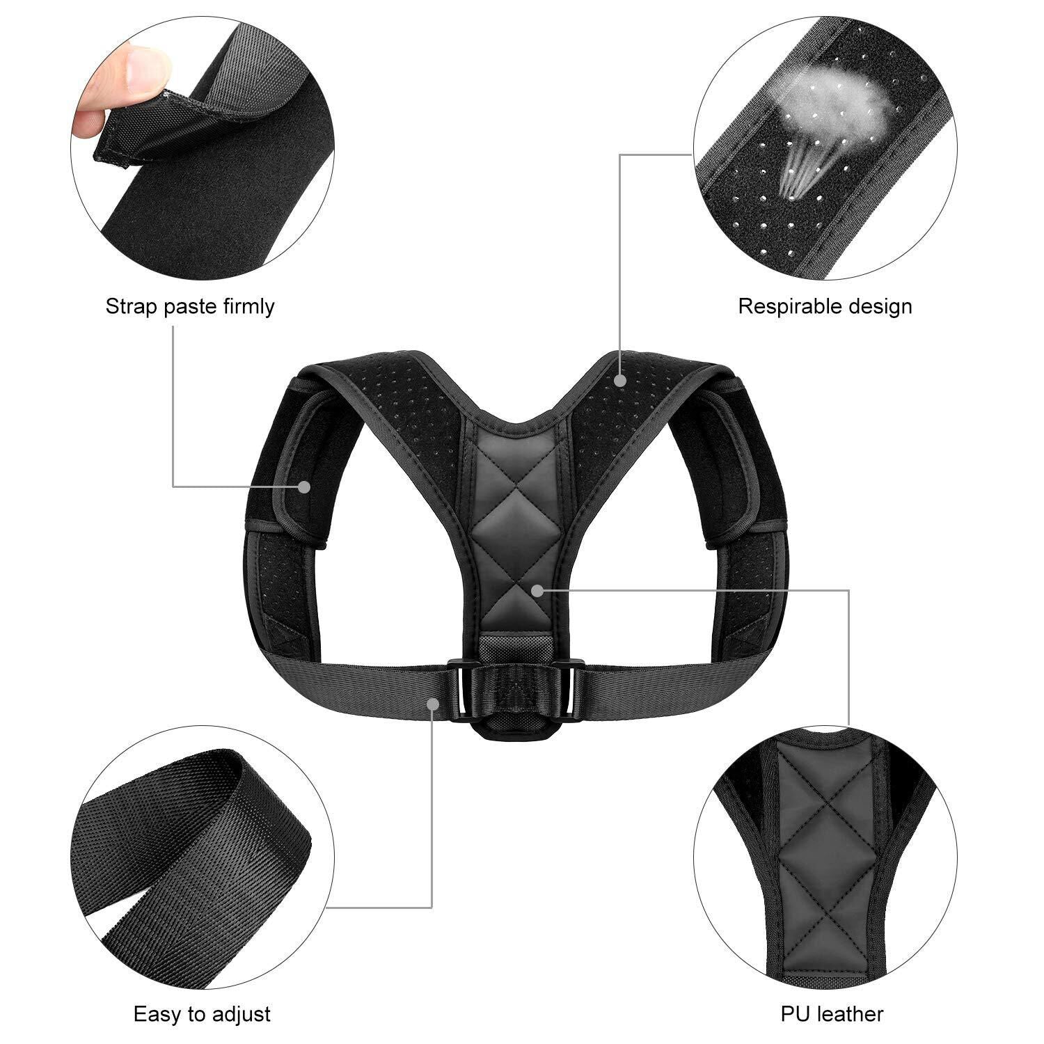 Kyphotone men's shoulder correction belt by SHOWLU FASHION STORE, anti-humpback posture brace with adjustable straps.
