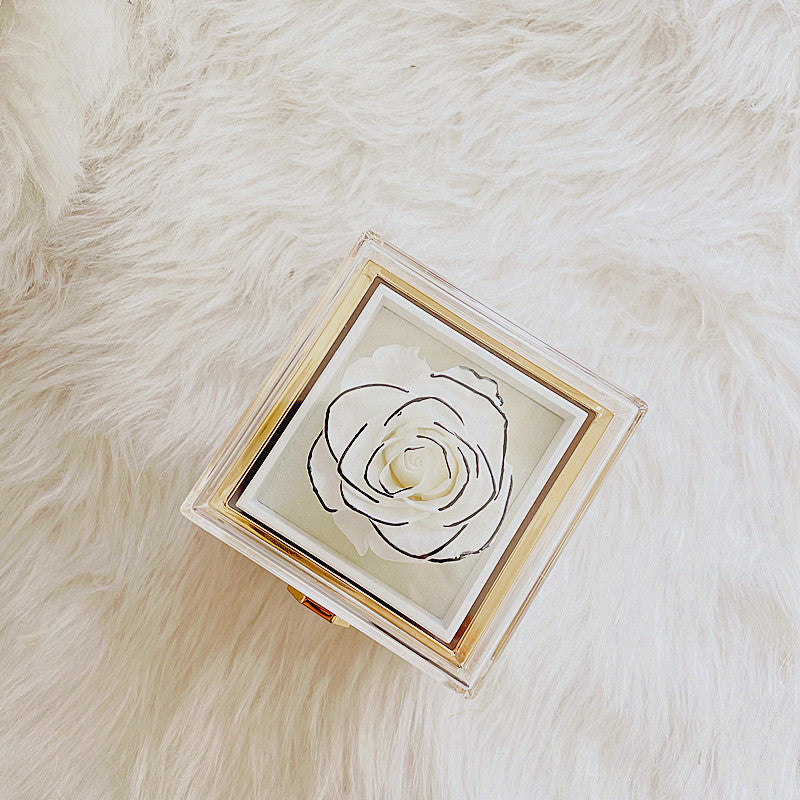 Showlu Fashion Store proposal ring box with elegant jewelry case, perfect for gifting to a girlfriend on special occasions.