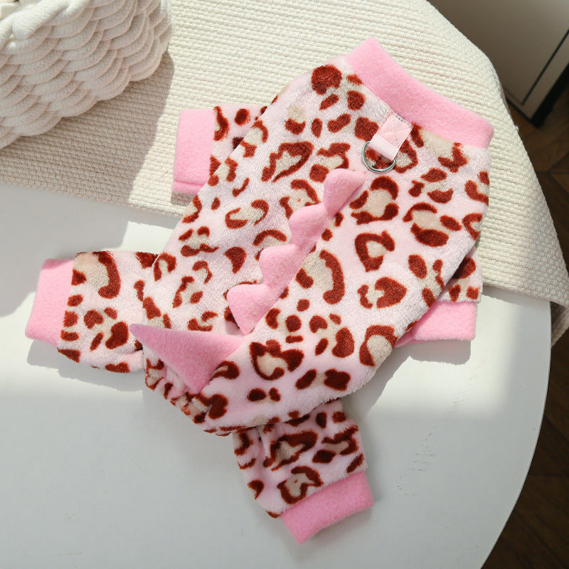 Cross-Border Pet Dog Clothes, Cat Autumn and Winter Four-Legged Cotton Coat, Cartoon Transformation Clothing, Cat Clothing, Dog Clothing Supplies