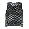 SHOWLU FASHION Mesh Breathable Holiday Vest with loose patchwork design, lightweight and stylish top for warm weather.