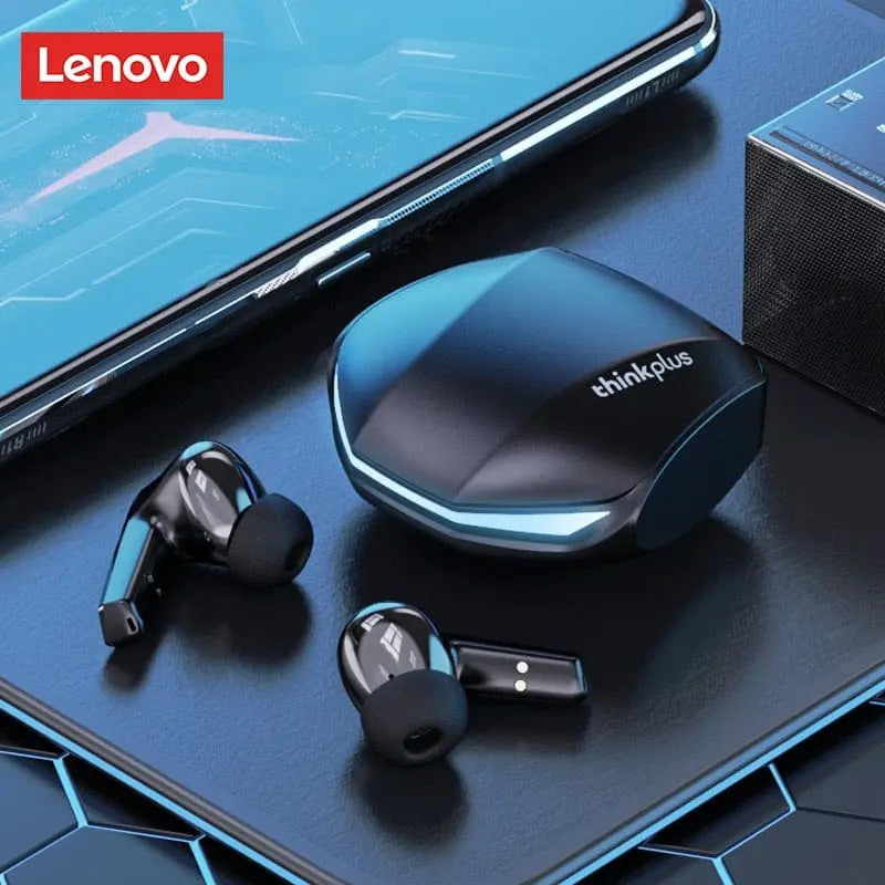 Lenovo GM2 Pro wireless earbuds with microphone, low latency gaming headset, Bluetooth earbuds for HD calls and gaming.