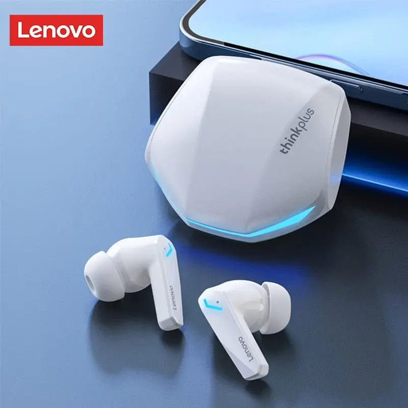 Lenovo GM2 Pro wireless earbuds with mic, low latency gaming headset, Bluetooth earphones, black in-ear design with HD calling