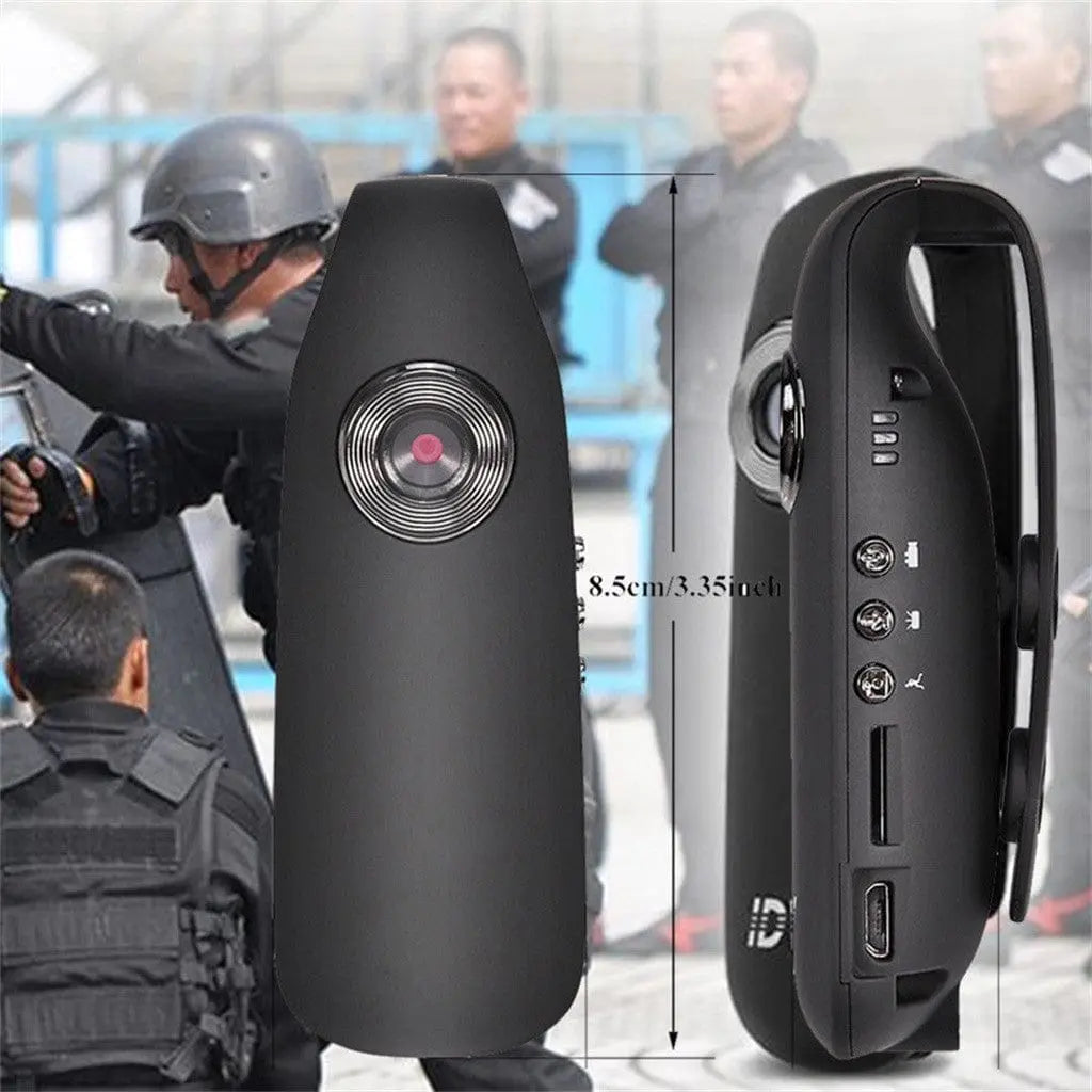 Maroon Hera mini portable camera with 1080p HD video, night vision, handheld design, ideal for tech accessory use