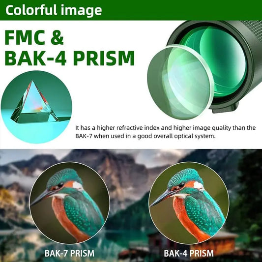 Showlu Fashion Store 0 G872B-Green suit1 Portable Zoom HD 5000M Telescope Folding Long Distance Mini Powerful Telescope for Hunting Sports Outdoor Camping Travel