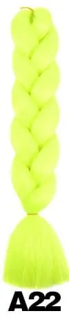 Showlu Store Nation 24-inch ombre Kanekalon jumbo braiding extensions, pre-stretched synthetic hair for braids, 100g per piece.