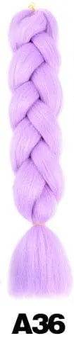 Showlu Store Nation 24-inch ombre Kanekalon jumbo braiding extensions, pre-stretched synthetic hair, 100g package, for stylish braids.