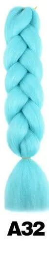 24-inch ombre Kanekalon jumbo braiding extensions by QP Hair, pre-stretched synthetic hair for braids, 100g pack.