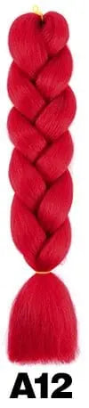 24-inch ombre Kanekalon jumbo braiding extensions by QP Hair, pre-stretched synthetic hair, 100g per piece, natural color blend.