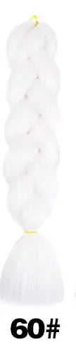 24-inch ombre pre-stretched Kanekalon jumbo braiding extensions from QP Hair, synthetic hair for braids, 100g per piece.