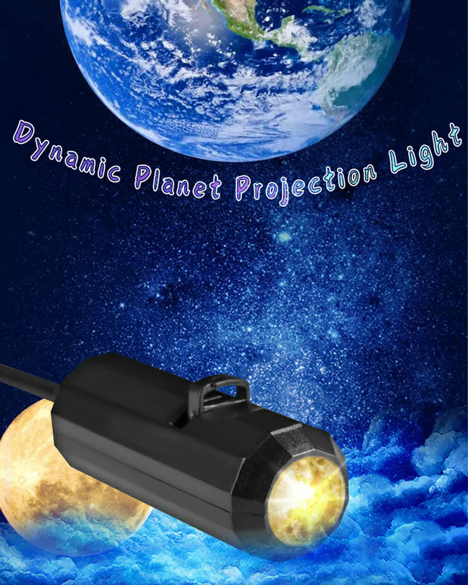 Showlu Smart General LED Floating Moon Wall Light mounted on a wall, glowing softly with a realistic moon design.