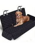 Showlu Waterproof Dog Car Seat Cover with pet travel mattress, showing a durable, water-resistant fabric in a car interior.