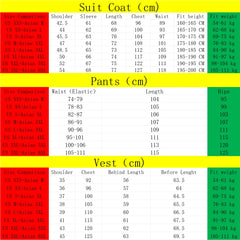 13 Color Basic Style Men's Casual Solid Color 3 Pieces Suits / Male One Button Blazers Jacker Coat Trousers Pants Vest Waistcoat