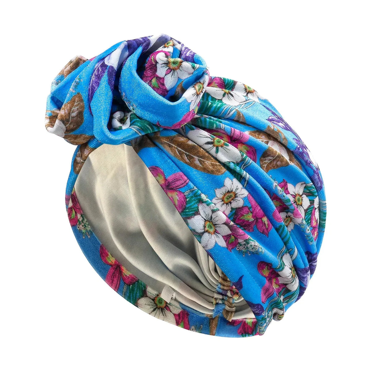 New Bohemia Printed Turbans For Women Muslim Hijab Caps Head Scarf African Headwear Turban Hat Ladies Hair Accessories SHOWLU FASHION STORE