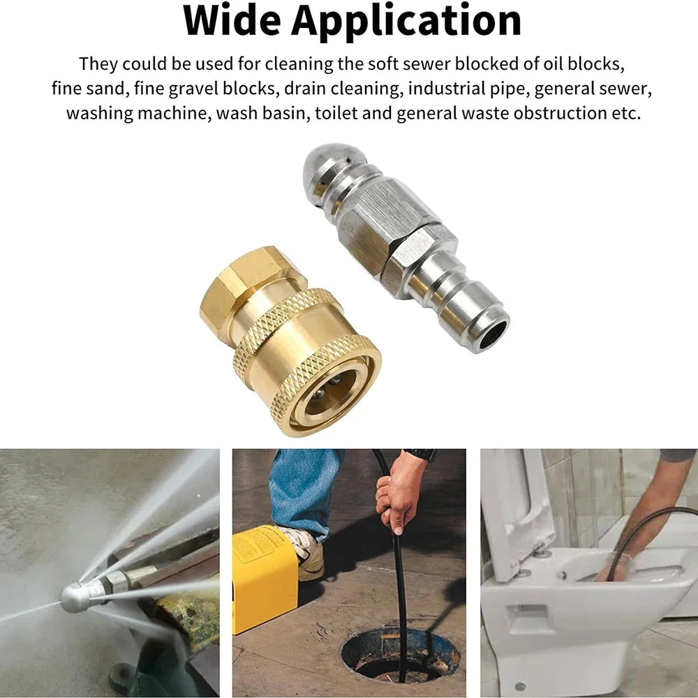 Showlu Smart General gutter cleaning pressure washer attachment with nozzle for efficient debris removal and water flow control.