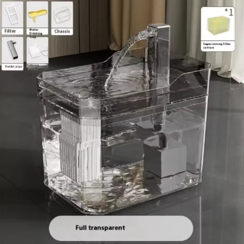 Showlu Smart General Pet Water Fountain Mini with flowing water, compact design, and easy-to-clean features for small pets.
