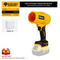 DeWalt 20V battery-powered Electric Goddess 1500W brushless jet fan blower with compact design and ergonomic handle.