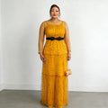 Elegant African Dashiki Ankara party dress for women featuring vibrant traditional patterns and bright colors.