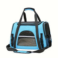 Showlu portable soft-sided cat carrier made of breathable Oxford fabric with mesh panels for comfortable pet travel