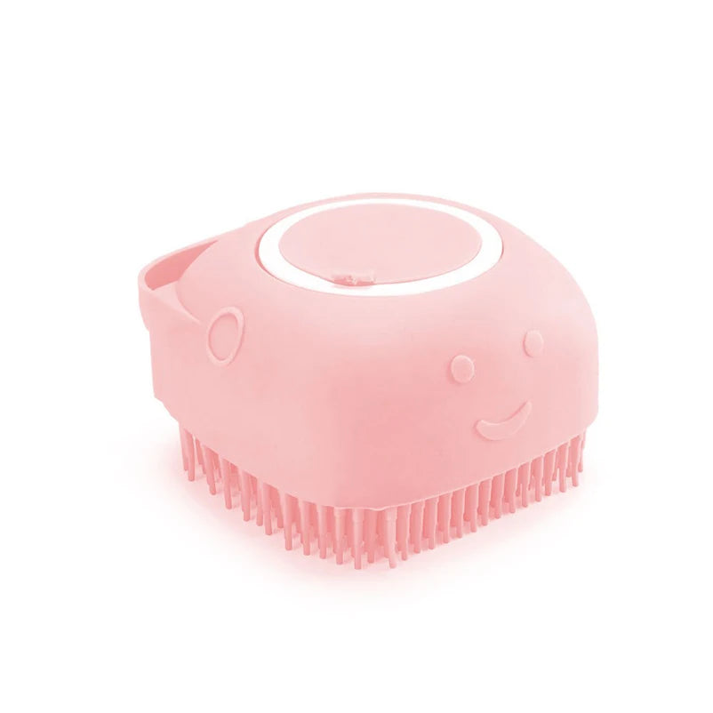 Showlu Smart General Pet Bath Massage Brush with soft bristles for gentle, effective cleaning and massage during pet baths.