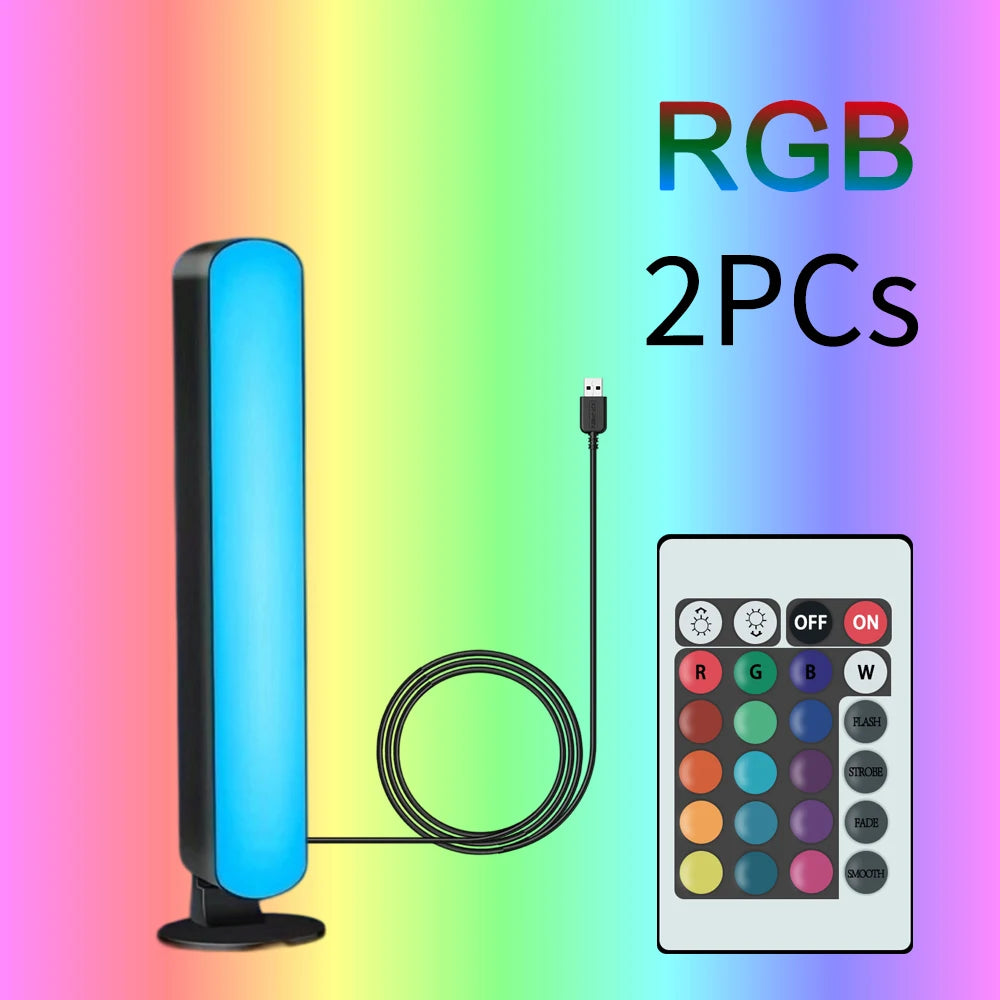 Showlu Smart RGB atmosphere night light with remote control, featuring colorful lighting and modern design for relaxing ambiance.