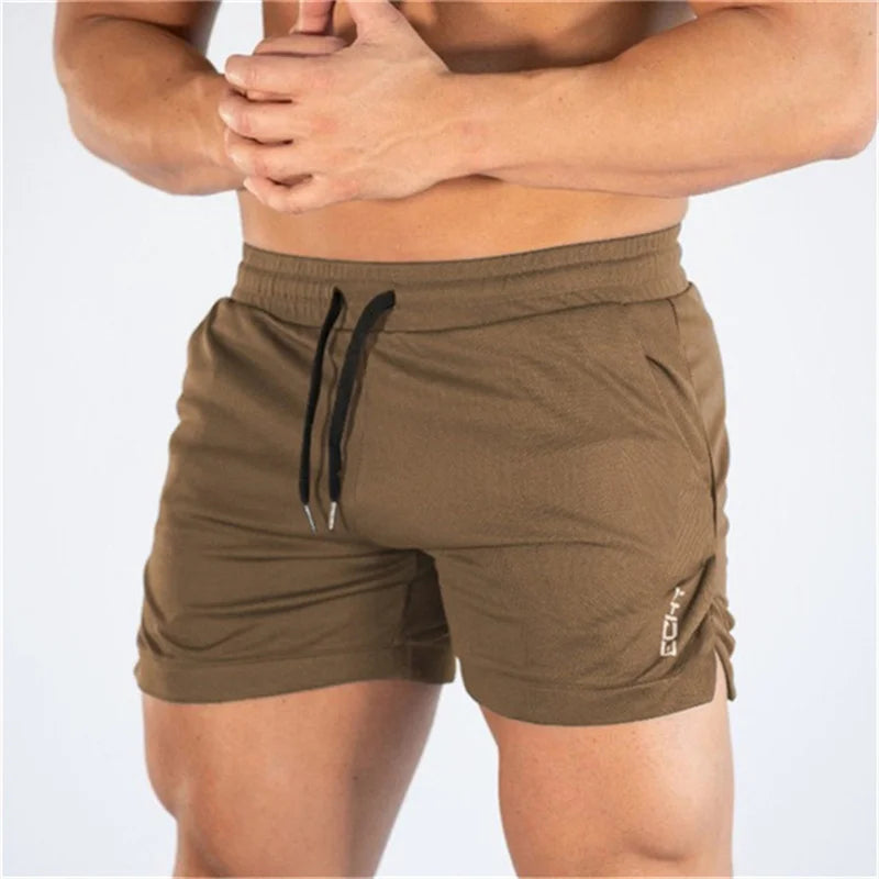 2024 NEW Fitness sports Shorts Man Summer Gyms Workout Male Breathable Mesh shorts Quick Dry Beach Short Pants men Sportswear