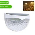10-pack LED solar outdoor wall lamps by Showlu, waterproof garden fence lights with festive LED festoon design for outdoor decor.