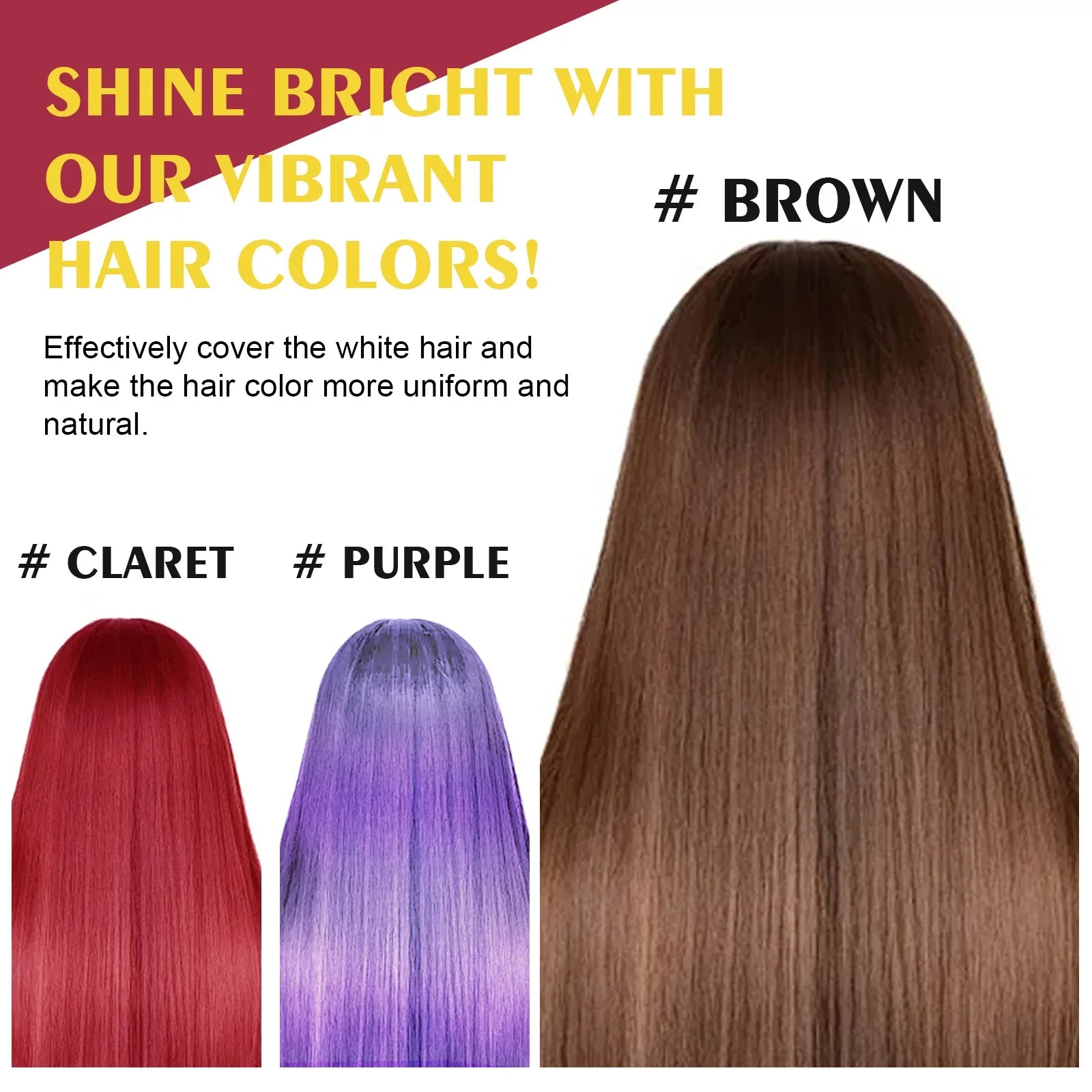 Jaysuing 3-in-1 black hair dye shampoo for grey hair coverage and repair, shown in a sleek black bottle with product label.