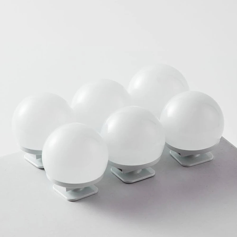 Dimmable LED makeup mirror light by NoEnName_Null providing studio fill lighting, mounted on a mirror with adjustable brightness.