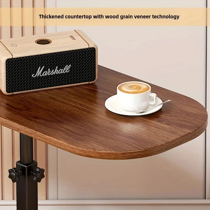 Portable adjustable folding side table with laptop tray, ideal for home, office, or bedside use by Showlu Fashion Store.