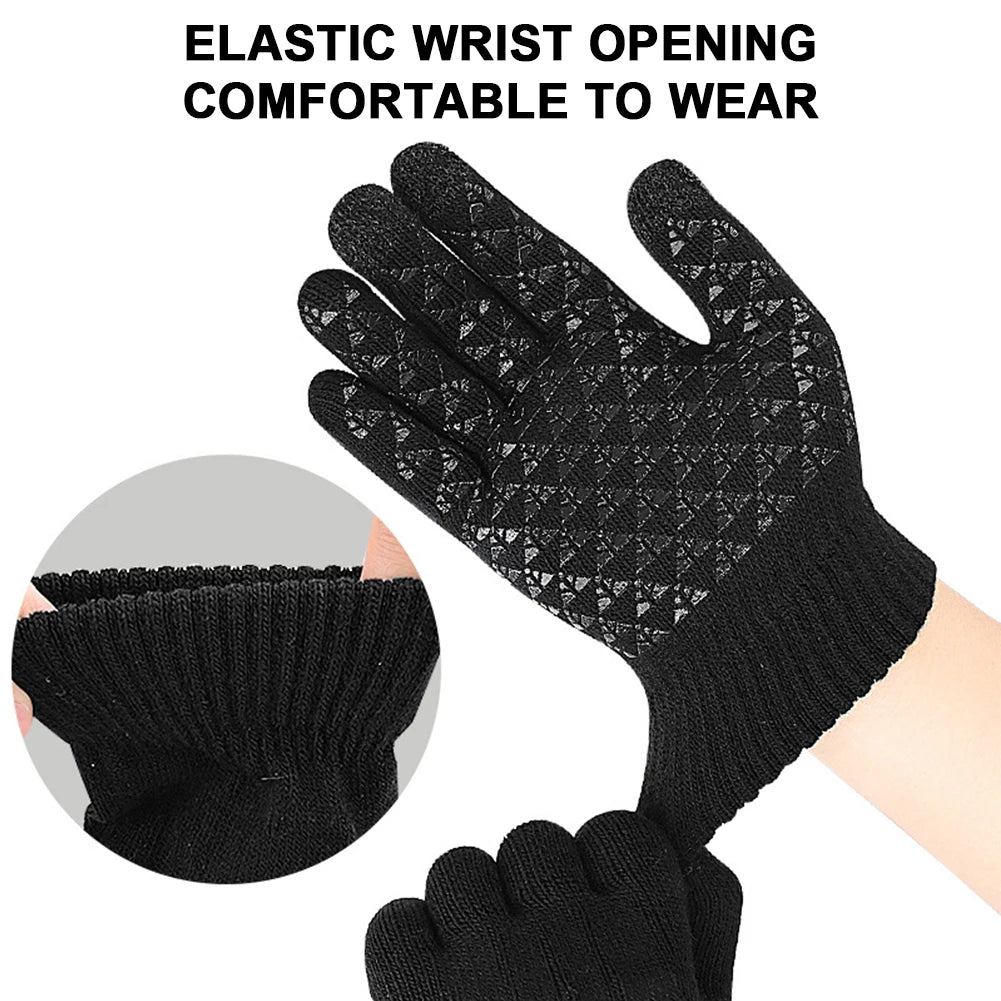 Showlu Smart general USB heated winter gloves with touchscreen capability, designed for thermal cycling in cold weather.