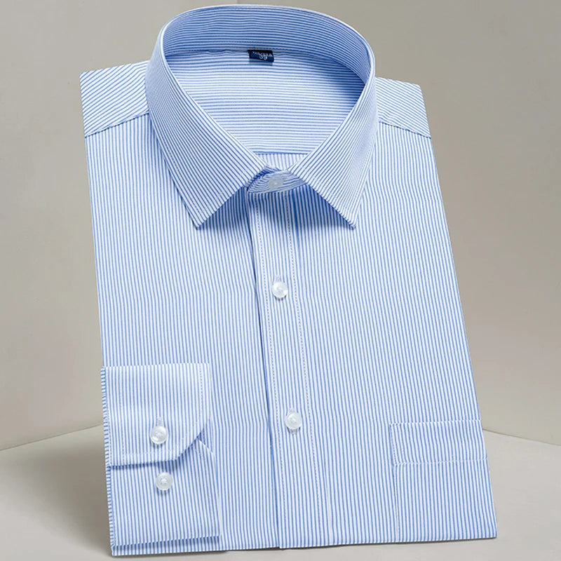 Payel men's slim-fit dress shirt by Showlu Fashion Store, long sleeve cotton blend business shirt with a tailored fit.