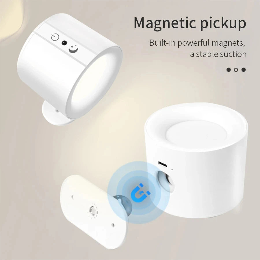Rechargeable LED wall sconce by Showlu Smart General, featuring modern design and adjustable lighting for indoor decor.