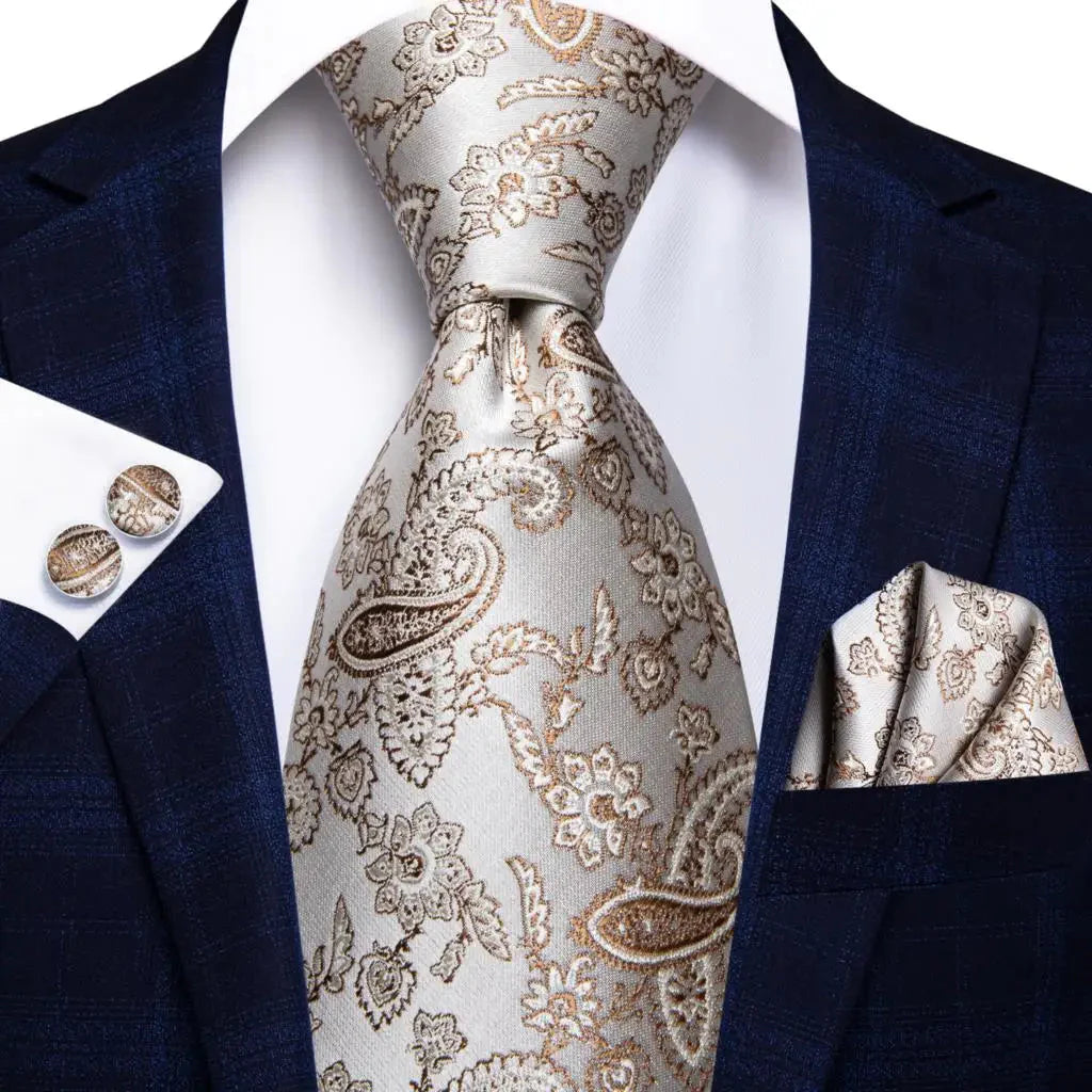 Mint green silk tie set with matching cufflinks, men's necktie from SHOWLU FASHION STORE, stylish formal accessory.