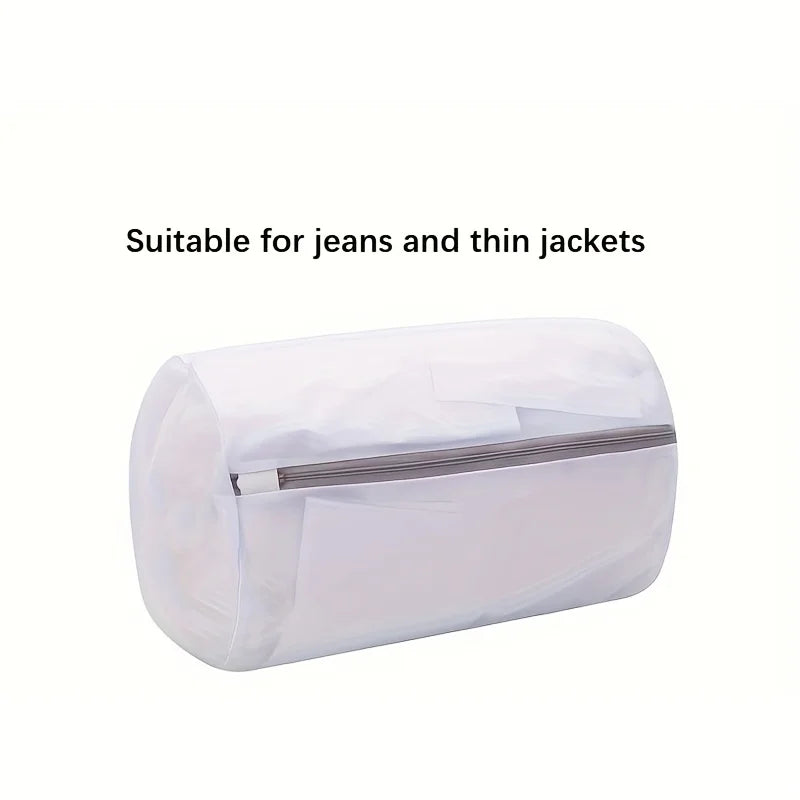 Durable mesh shoe washing bag with zipper closure for sneakers, running shoes, socks, and bras, ideal for laundry care.