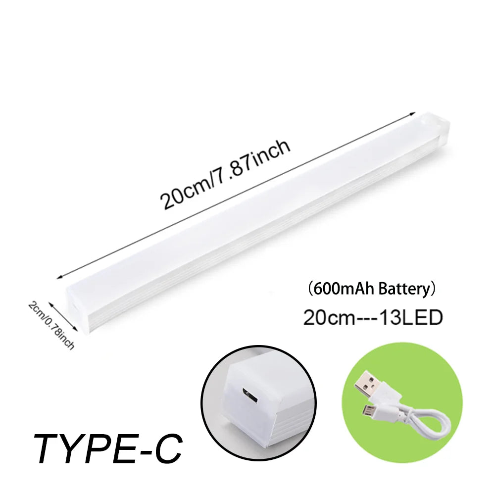 Digitaling Motion Sensor LED Night Light 50cm rechargeable strip, showing the sleek, flexible LED light with motion sensing features.
