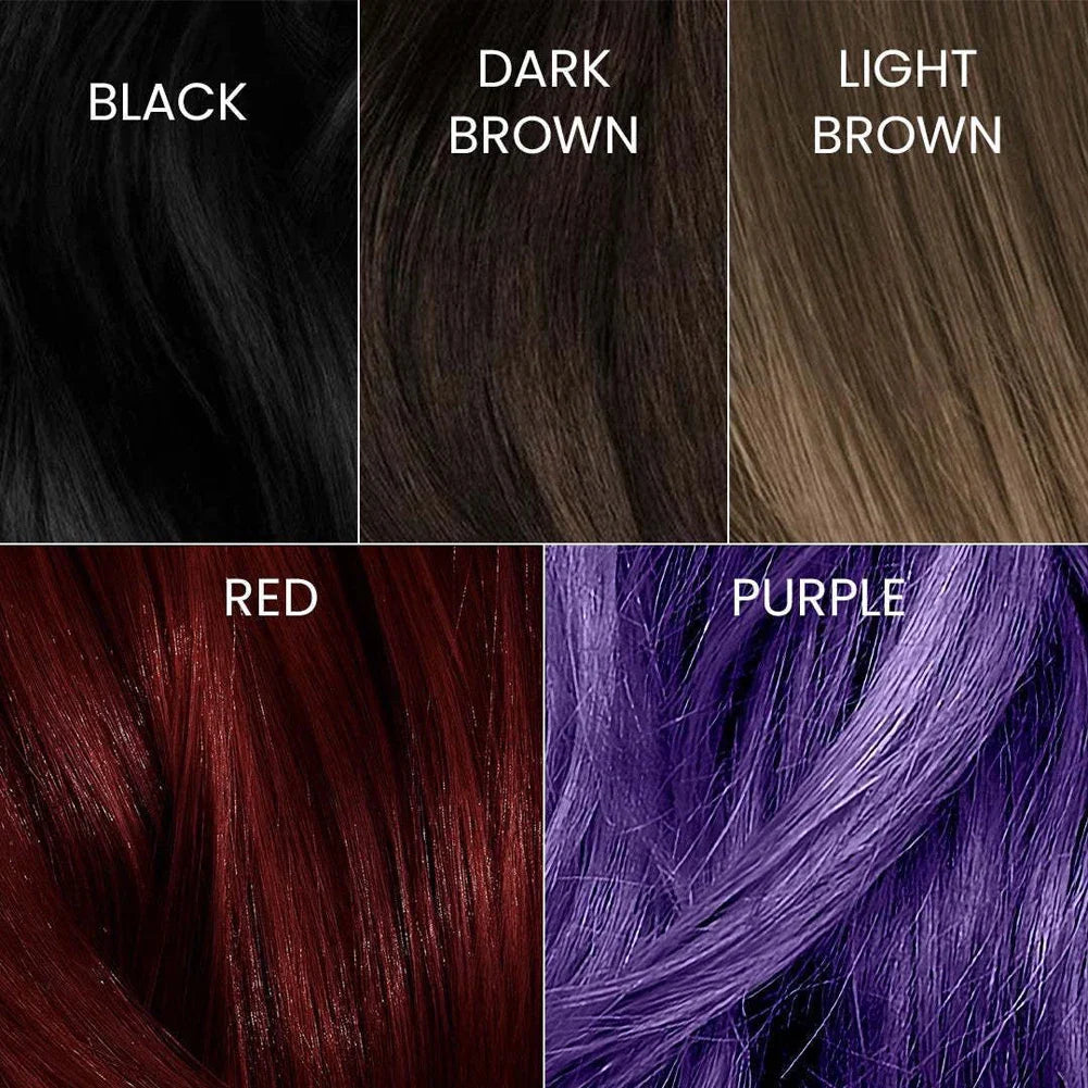 LANBENA Nova 3-in-1 hair coloring shampoo with oil control, showing the product bottle and packaging for vibrant hair dye and scalp care