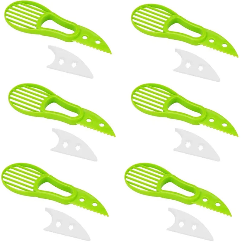 Showlu Smart General 3-in-1 avocado tool with peeler, pitter, and slicer for easy avocado preparation.
