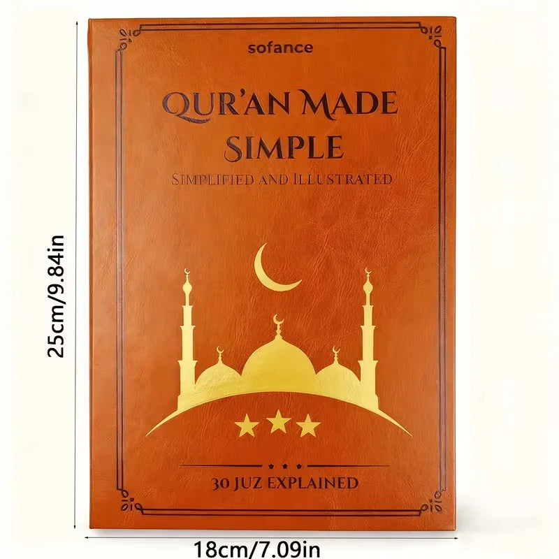 Showlu Quran Prayer Notebook with 30 Juz, illustrated Bible study journal, featuring elegant cover design and lined pages for notes