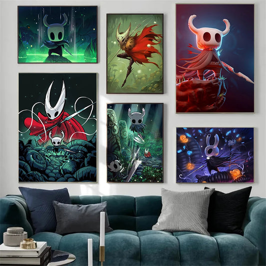 Hot Popular Video Game Hollow Knight Posters and Prints Canvas Printing Modern Wall Art Picture for Living Room Home Decoration