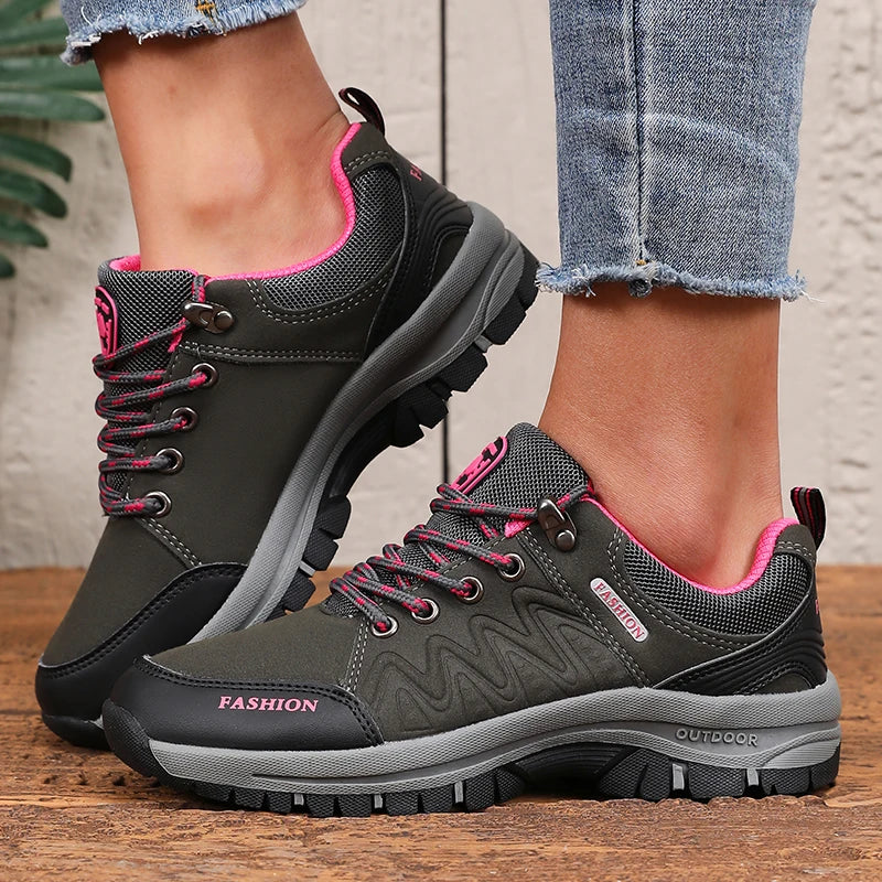 Women's hiking sneakers with breathable air mesh from SHOWLU FASHION STORE, ideal for outdoor camping and hiking activities.