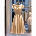 SHOWLU FASHION women's satin two-piece set with embroidered coat and midi skirt, stylish and elegant for fashionable occasions