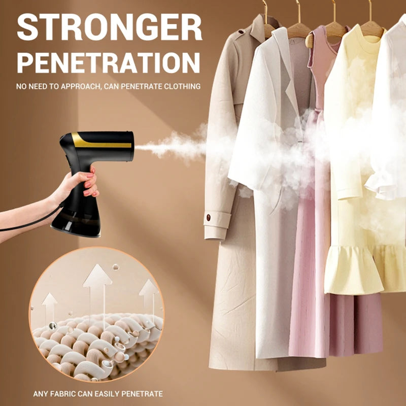 Showlu Smart General 1500W handheld garment steamer with a compact, portable design for quick and easy fabric steaming.