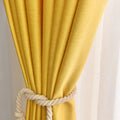 Black Ant modern yellow blackout curtains with thick sheer drapes, stylish window window treatment for light control and privacy