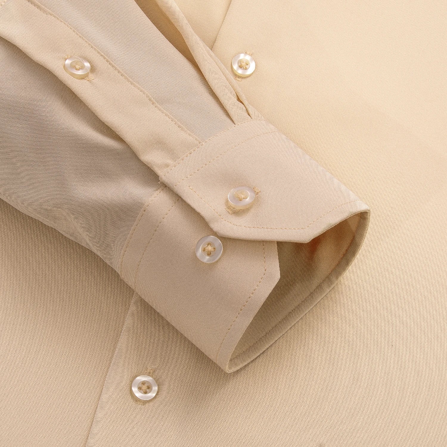 Men's silk slim fit long sleeve shirt by Showlu Fashion, solid jacquard formal top with elegant design and tailored fit.