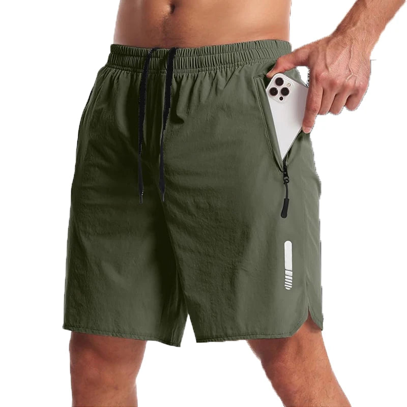 Men's Showlu Fashion summer sport shorts for running, gym, or beach, featuring lightweight, breathable athletic shorts for active wear.