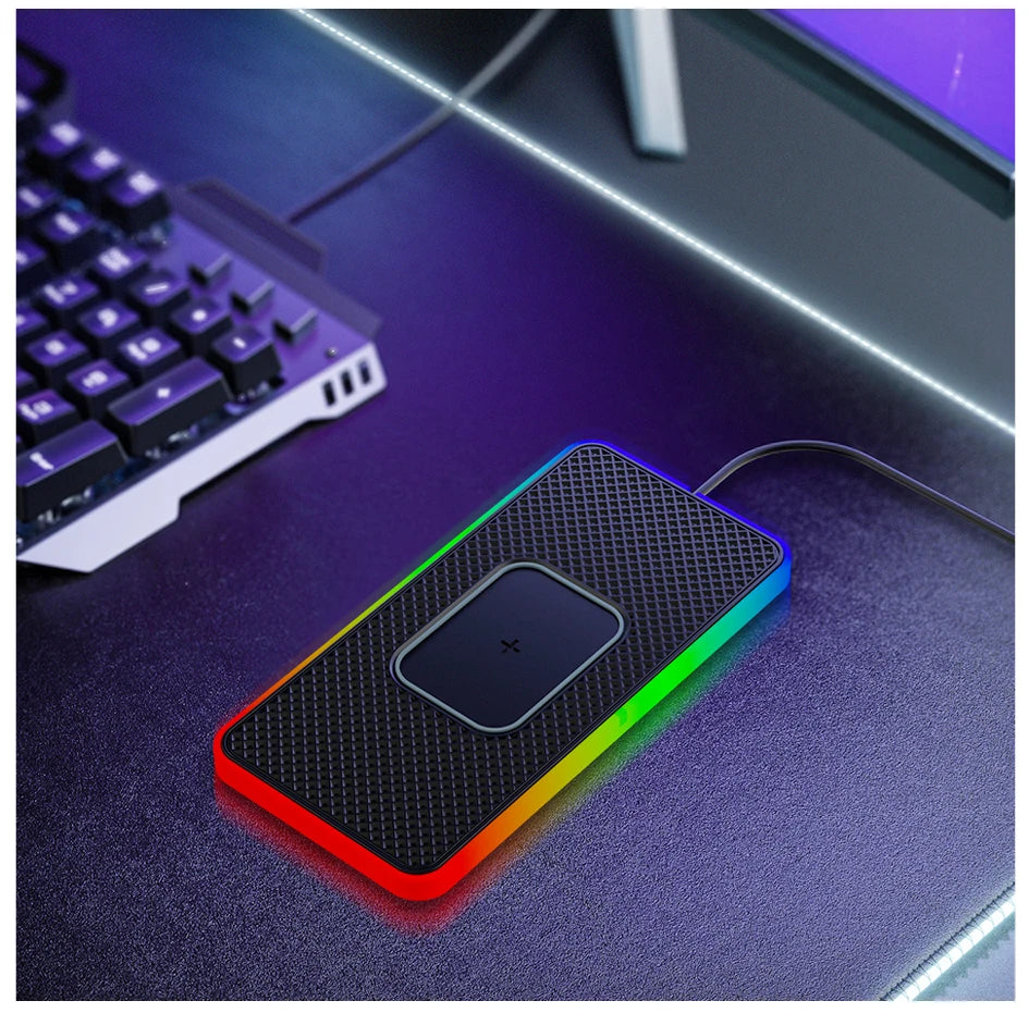 Showlu Smart General Brorikoy 15W Qi Wireless Car Charger with silicone pad, designed for secure phone charging in vehicles.