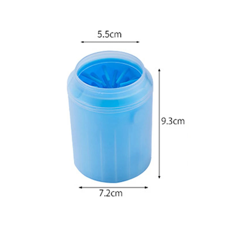 Showlu Smart General Pet Paw Cleaner Cup with soft silicone bristles for gentle paw cleaning and dirt removal.